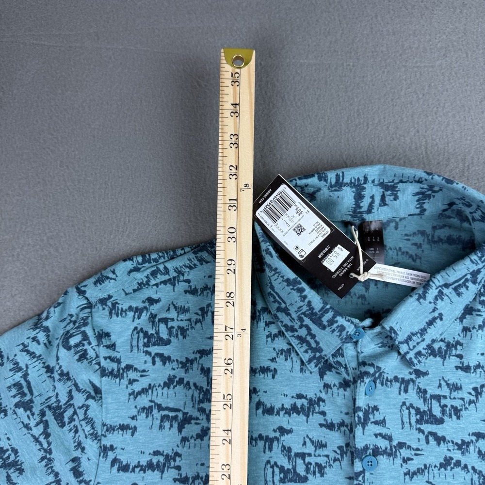 Adidas Go To PRT Polo Shirt Mens XL Arcfus Blue Golf Performance‎ Stretch NWT - Picture 7 of 9